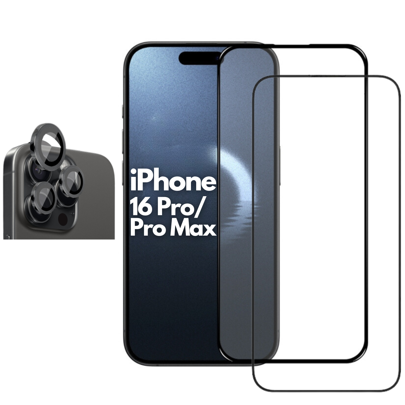 Tempered Glass Screen Protector for iPhone 16 Pro / 16 Pro Max