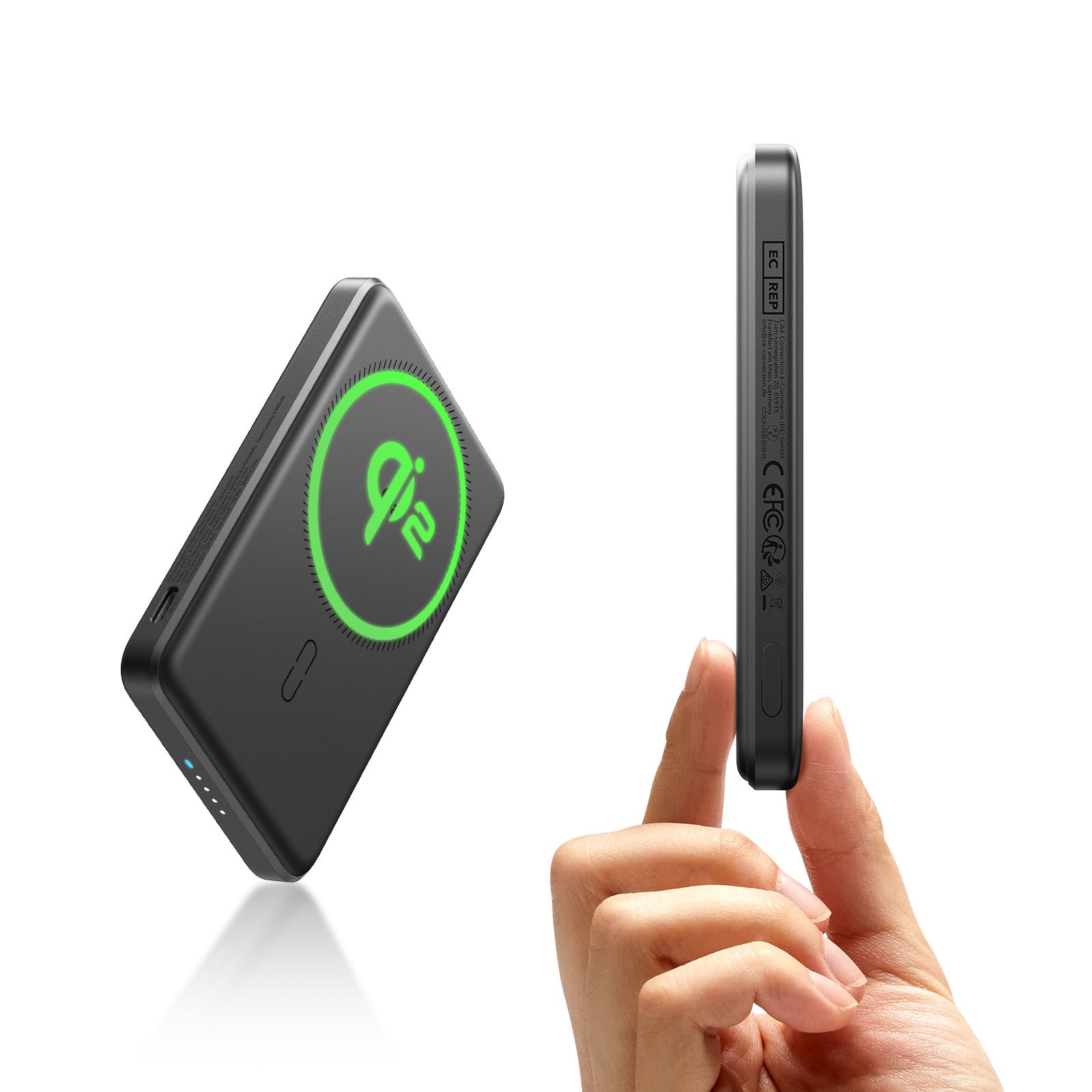 ESR Qi2 15W MagSlim Ultra Thin Fast Charging MagSafe Power Bank - 5000 mAh