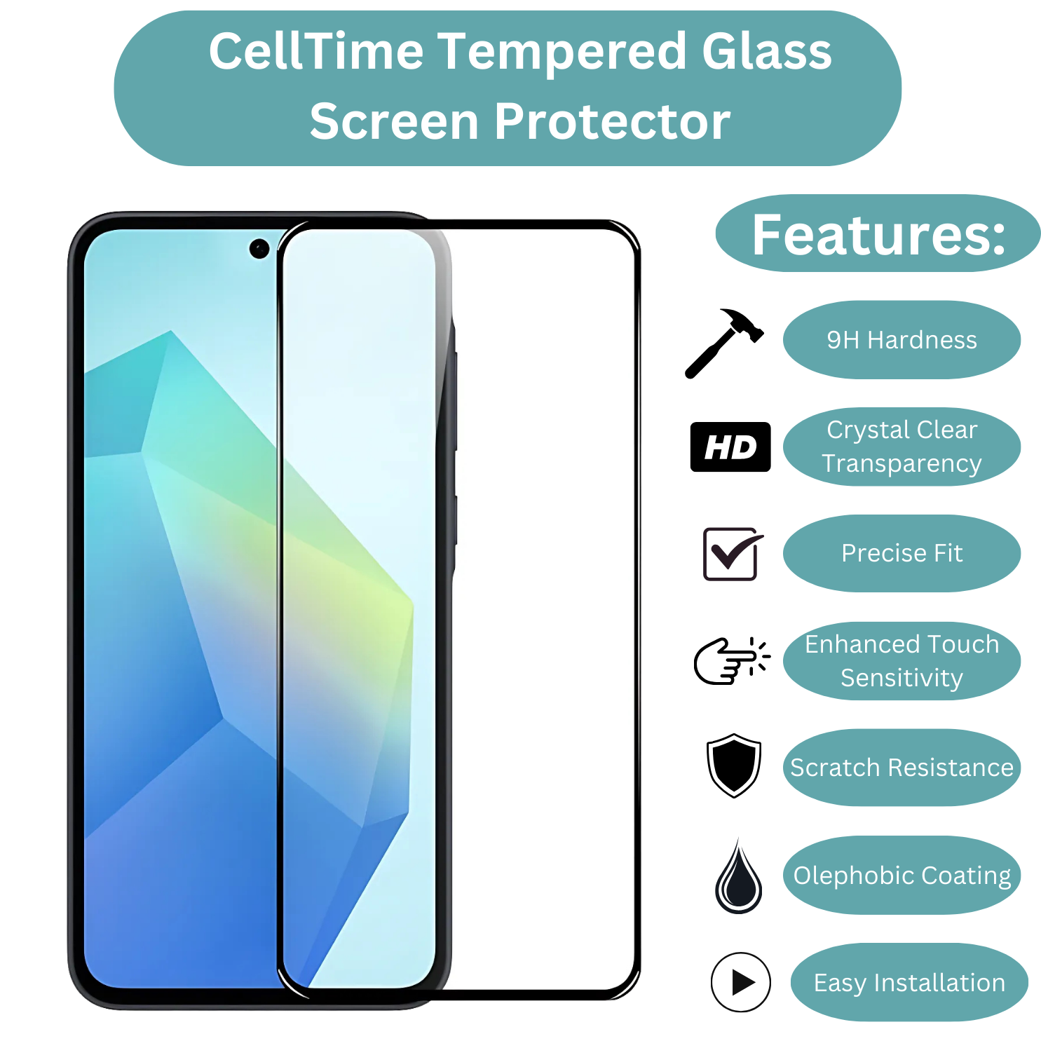 Tempered Glass Screen Protector for Galaxy A56