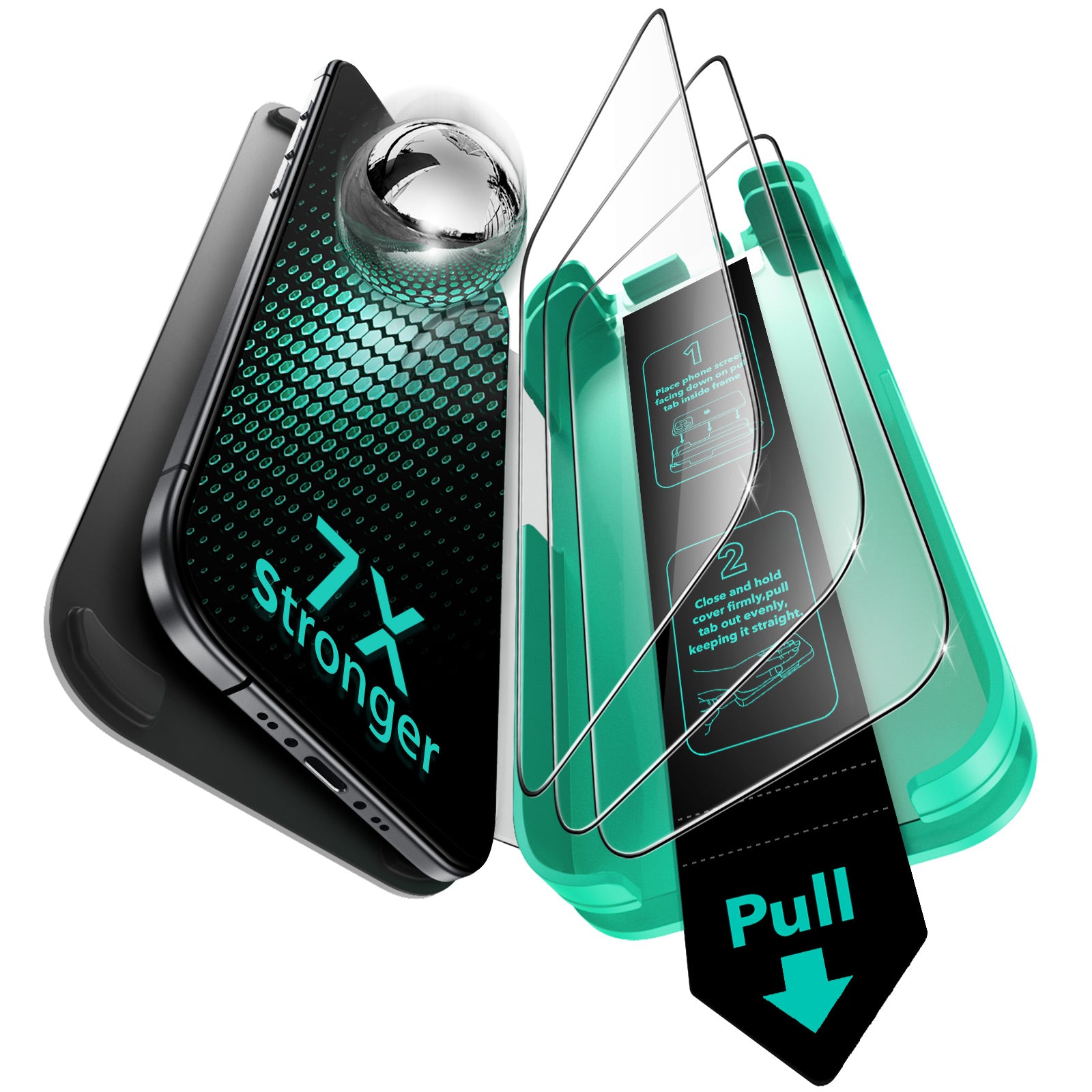 ESR Armorite Glass Screen Protector Compatible With iPhone 17 Air - 3 Pack