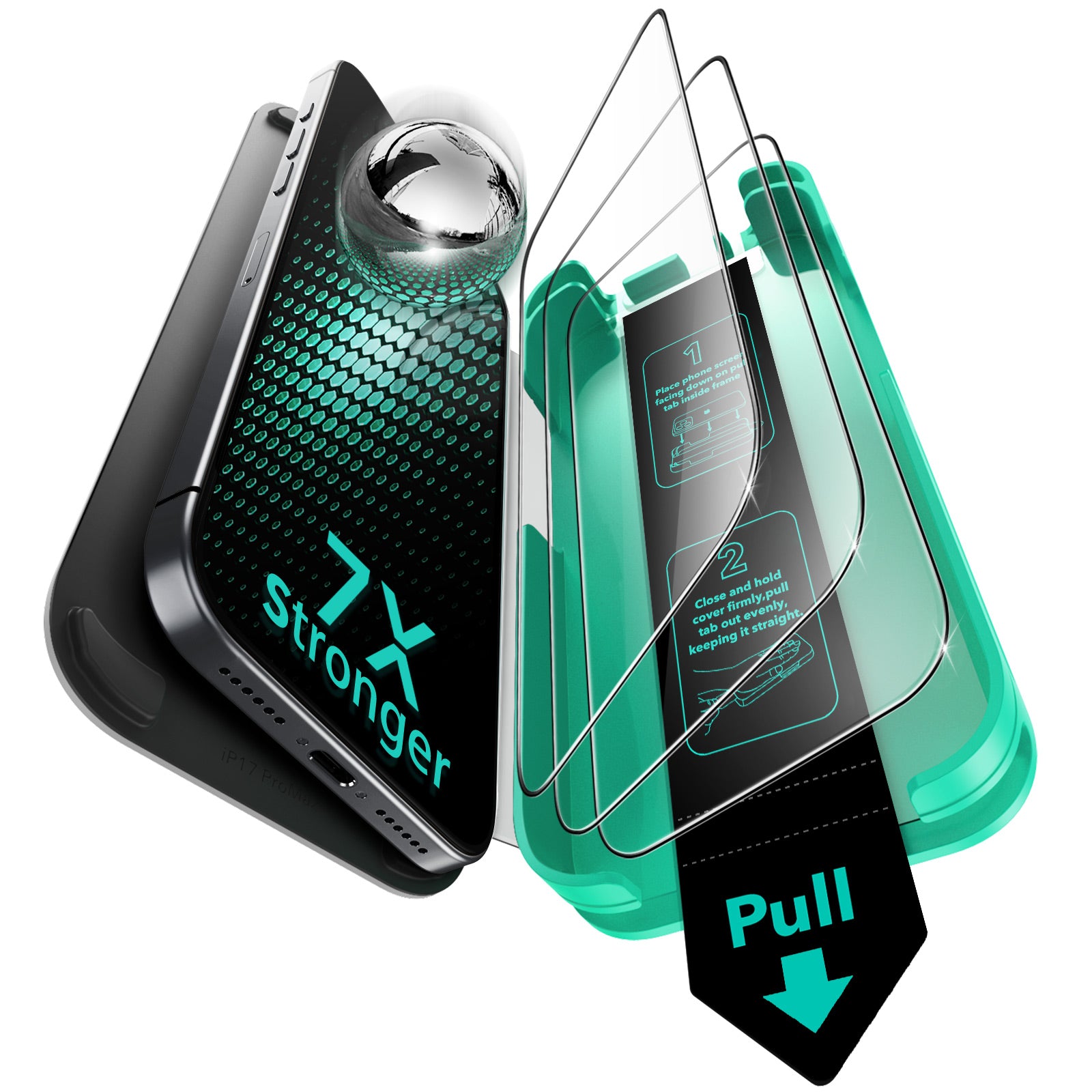 ESR Armorite Screen Protector Compatible With iPhone 17 Pro Max - 3 Pack
