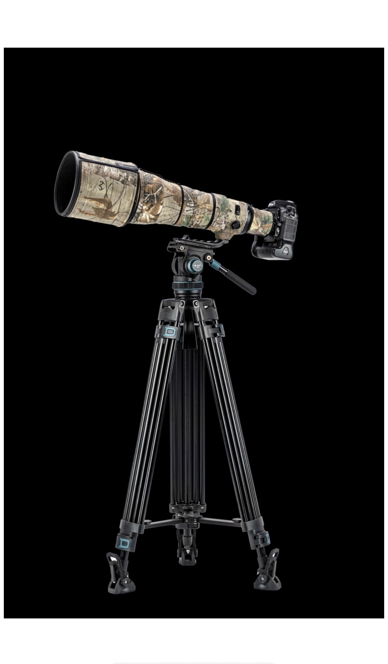 Fotopro Aluminium Heavy-Duty Fluid Head Video Tripod - DV-5A