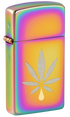 Zippo Lighter Cannabis Leaf Design