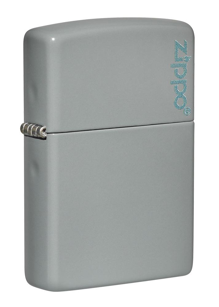 Zippo Lighter Classic Flat Grey Zippo Logo