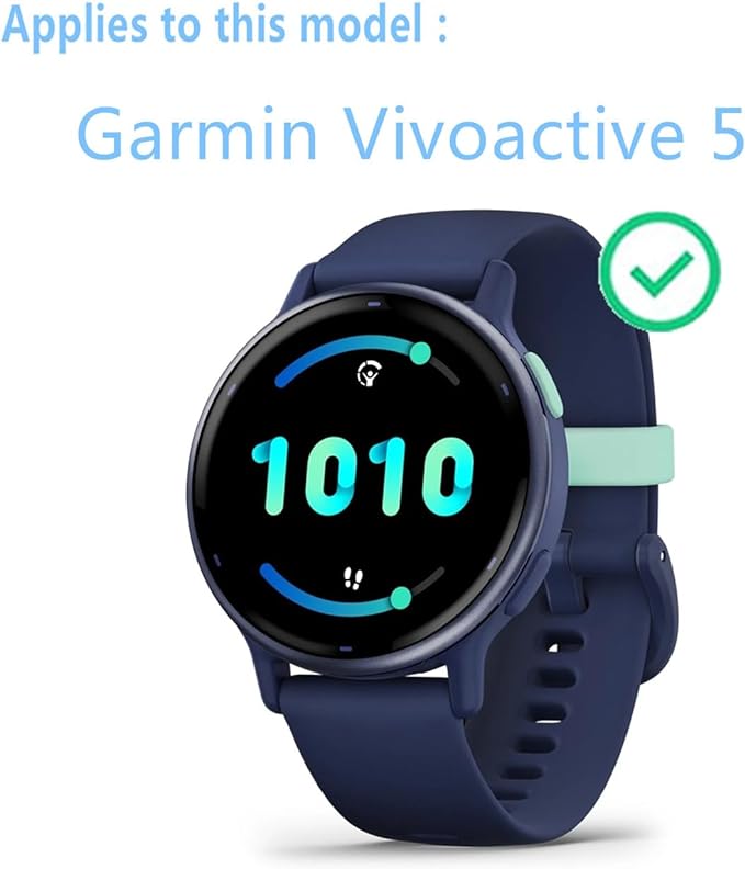 Garmin Vivoactive 5 Tempered Fiber Glass Screen Guard - 2 Pack