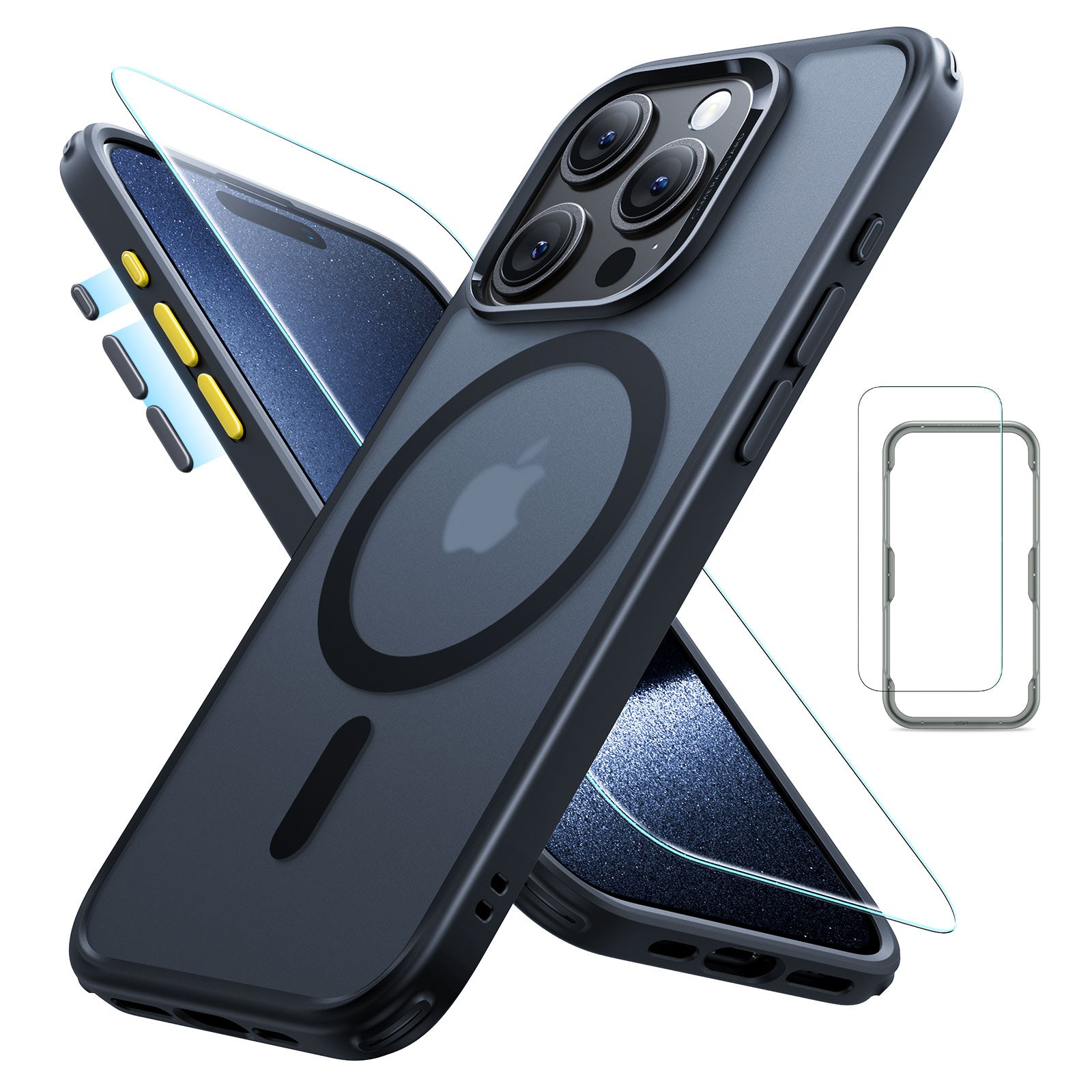 ESR MagSafe Case Set Compatible with iPhone 15 Pro Classic Pro Cover