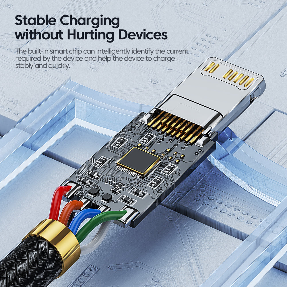 NEOHUBS Flow Beam USB-C to Lightning Fast Charger Cable - 20W, 3A