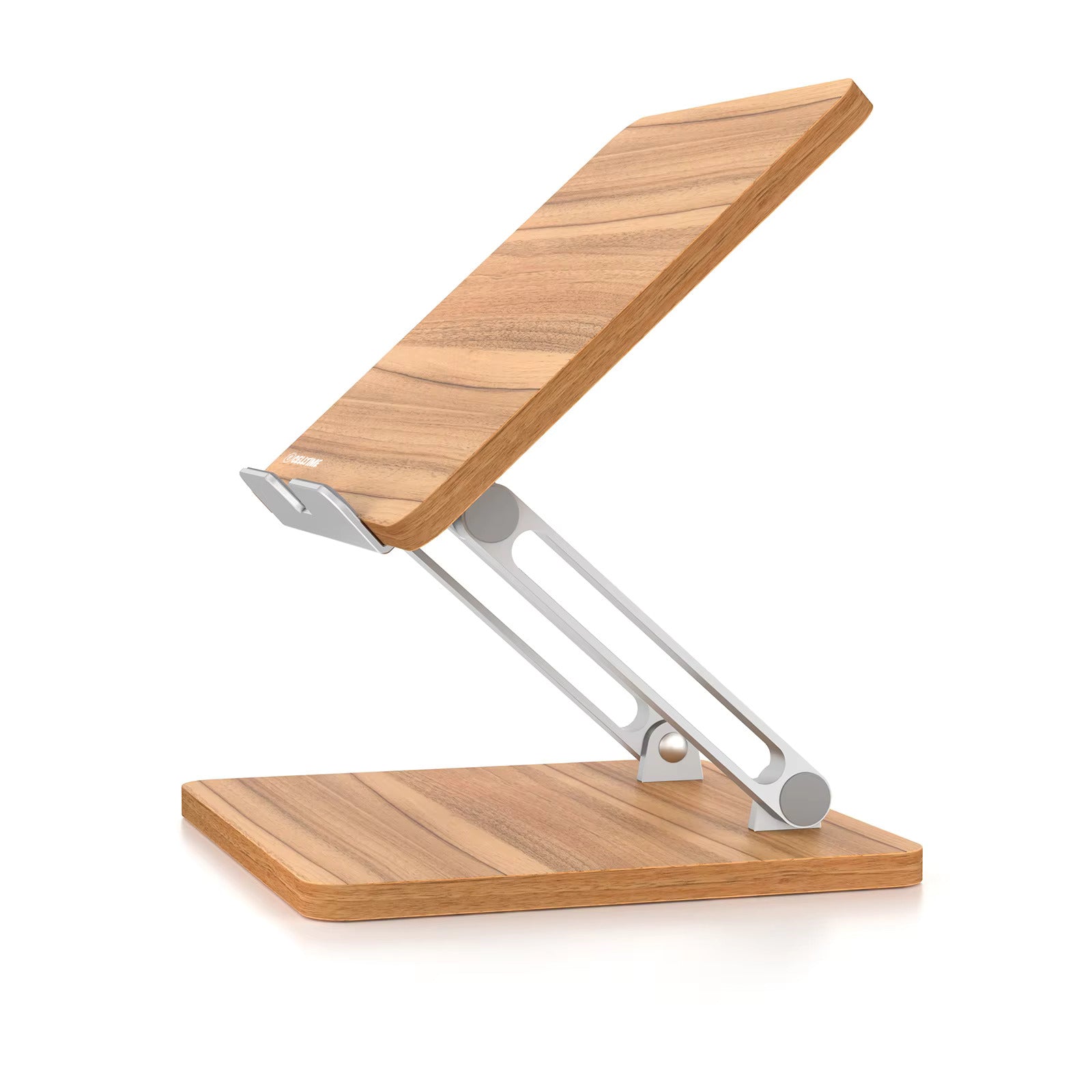 CellTime Ergonomic Foldable Height & Angle Adjustable Wooden Laptop Stand