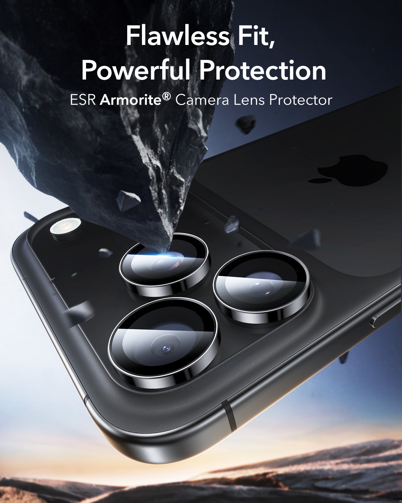 ESR Camera Lens Protector Compatible with iPhone 17 Pro/17 Pro Max - 2 Pack