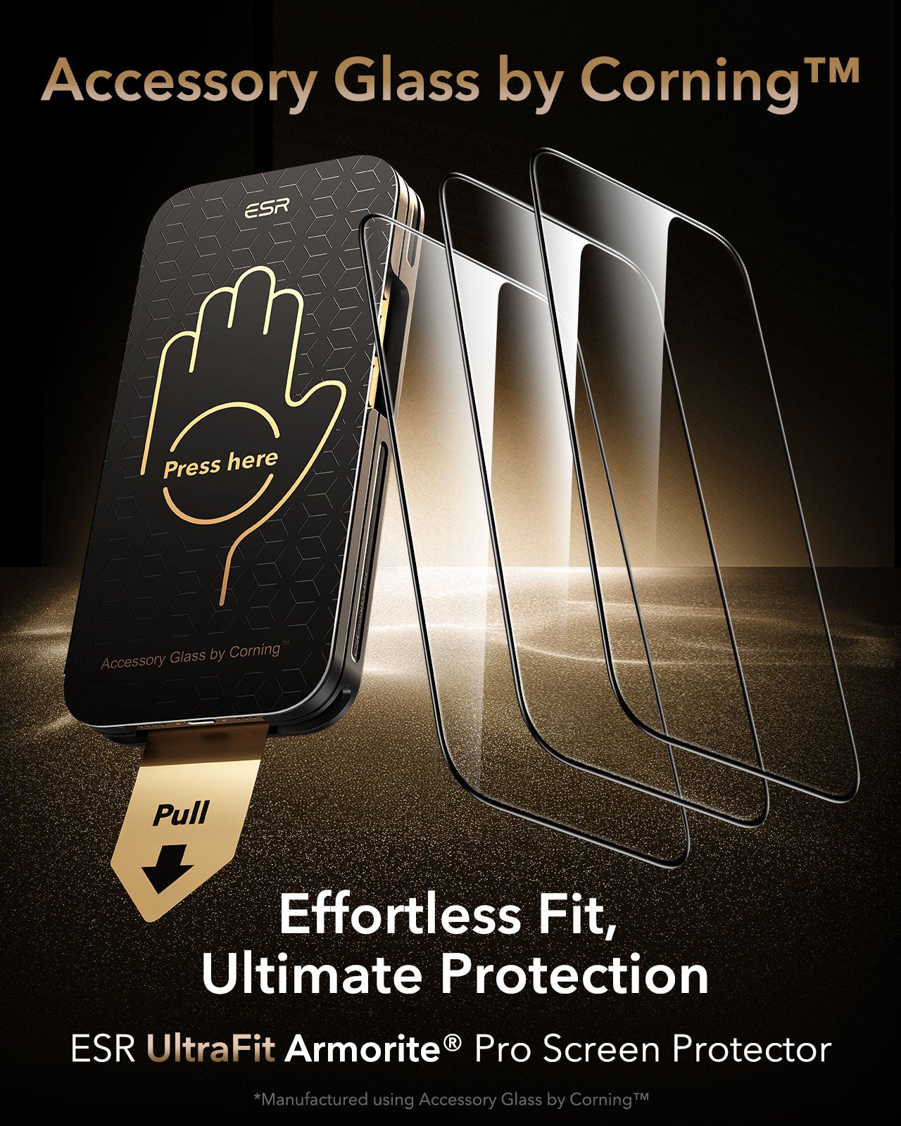 ESR Armorite Pro Glass Screen Protector Compatible with iPhone 17 Pro