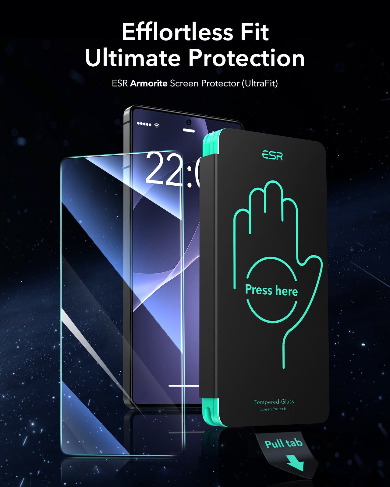 ESR Galaxy S25 Ultra Armorite Tempered Glass Screen Protector - 2 Pack