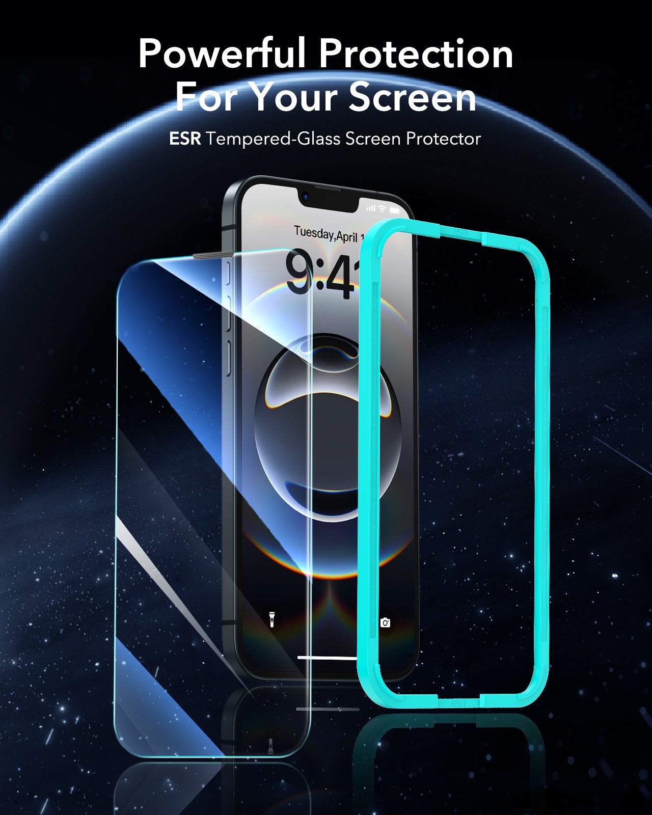 ESR Tempered Glass Screen Protector Compatible with iPhone 16e/ 14/ 13/ 13 Pro - 3 Pack
