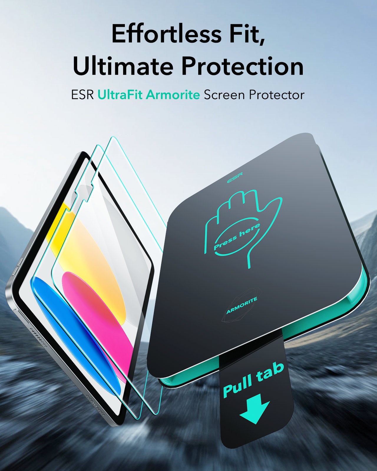 ESR Glass Screen Protector Compatible with iPad 10.9" 10th Gen - 2 Pack