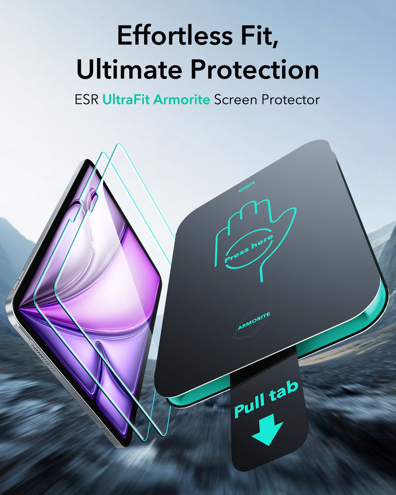 ESR Glass Screen Protector Compatible with iPad Air 13" (M3) 2025 - 2 Pack