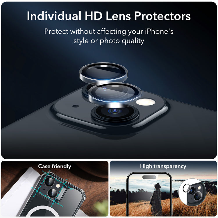 Camera Lens Screen ESR iPhone 15/15 Plus Tempered Glass Screen & Camera Lens Protector Se
