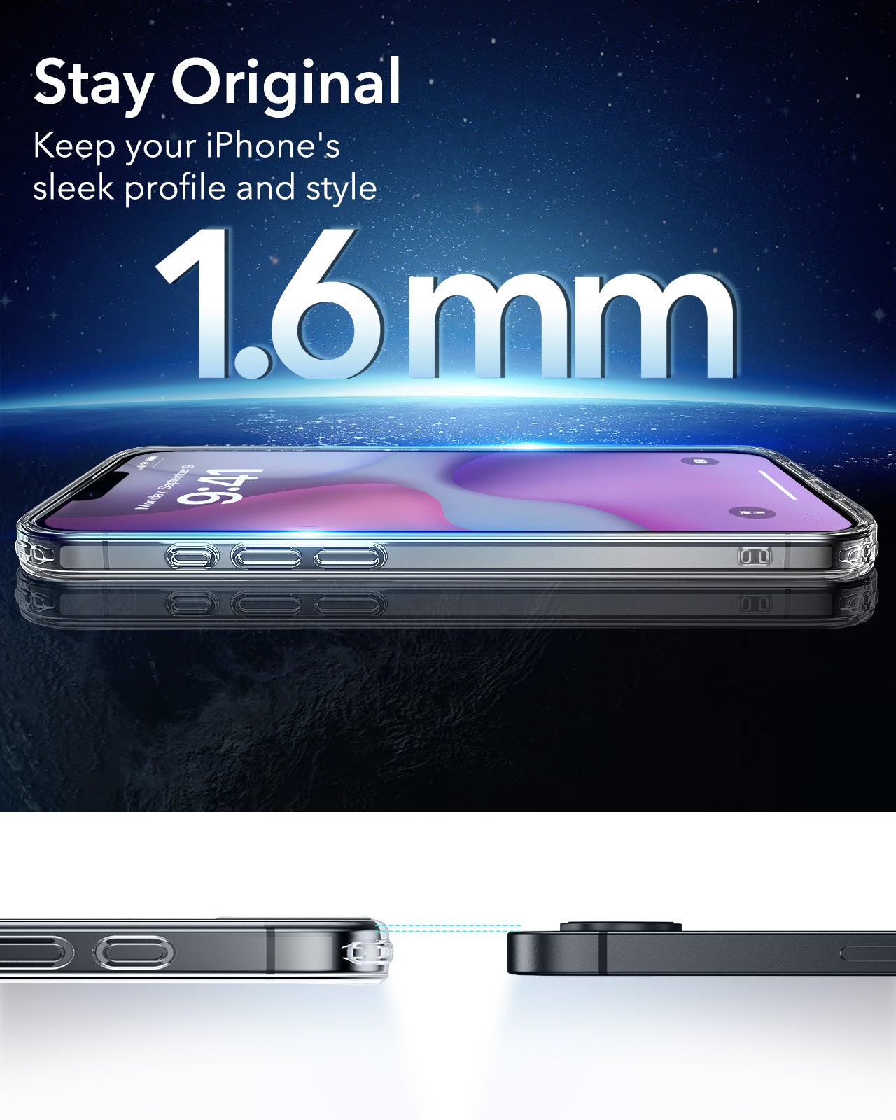 ESR Classic Hybrid MagSafe Case Compatible with iPhone 16e Shockproof Cover