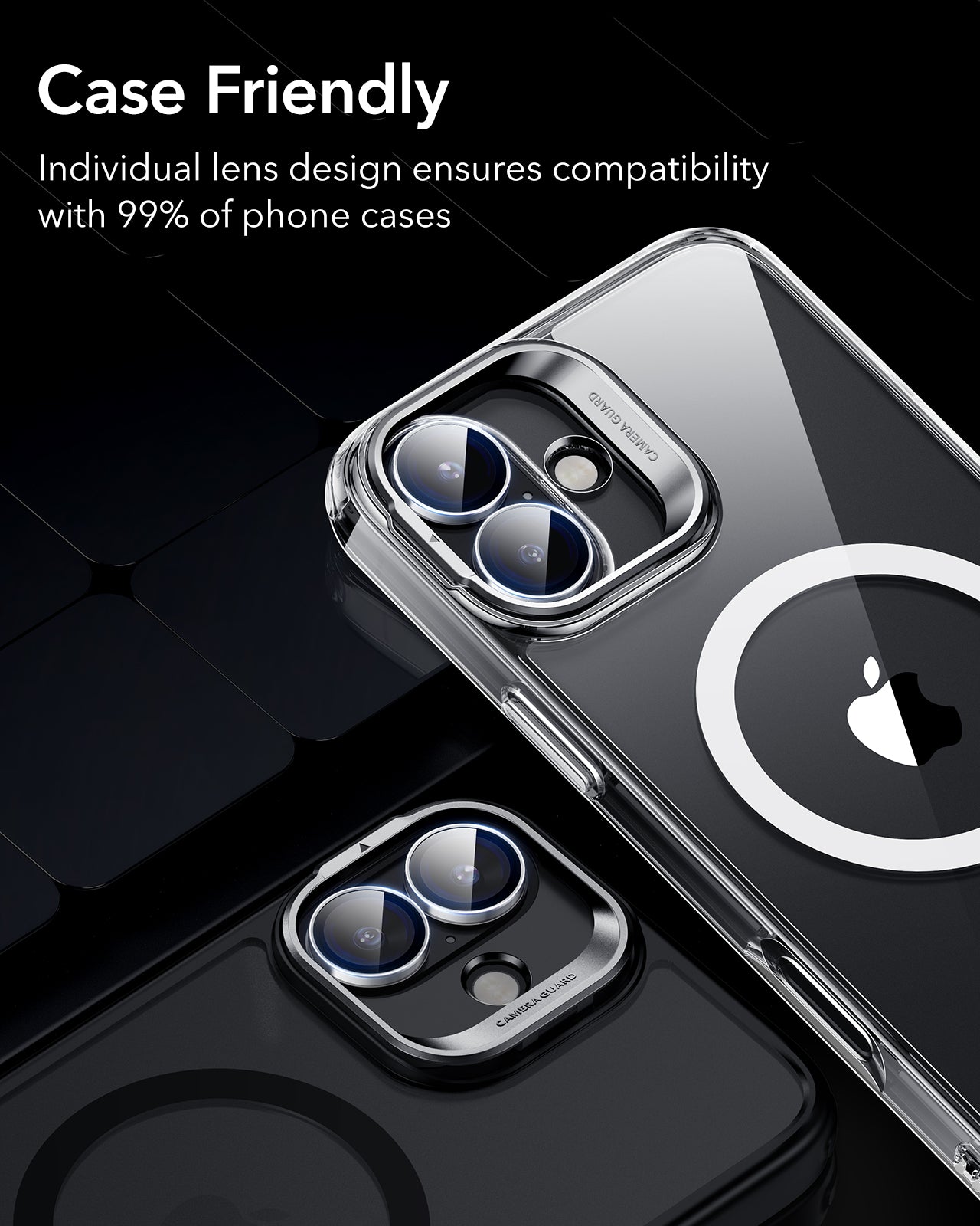ESR Armorite Camera Lens Protectors for iPhone 16 / 16 Plus - Clear