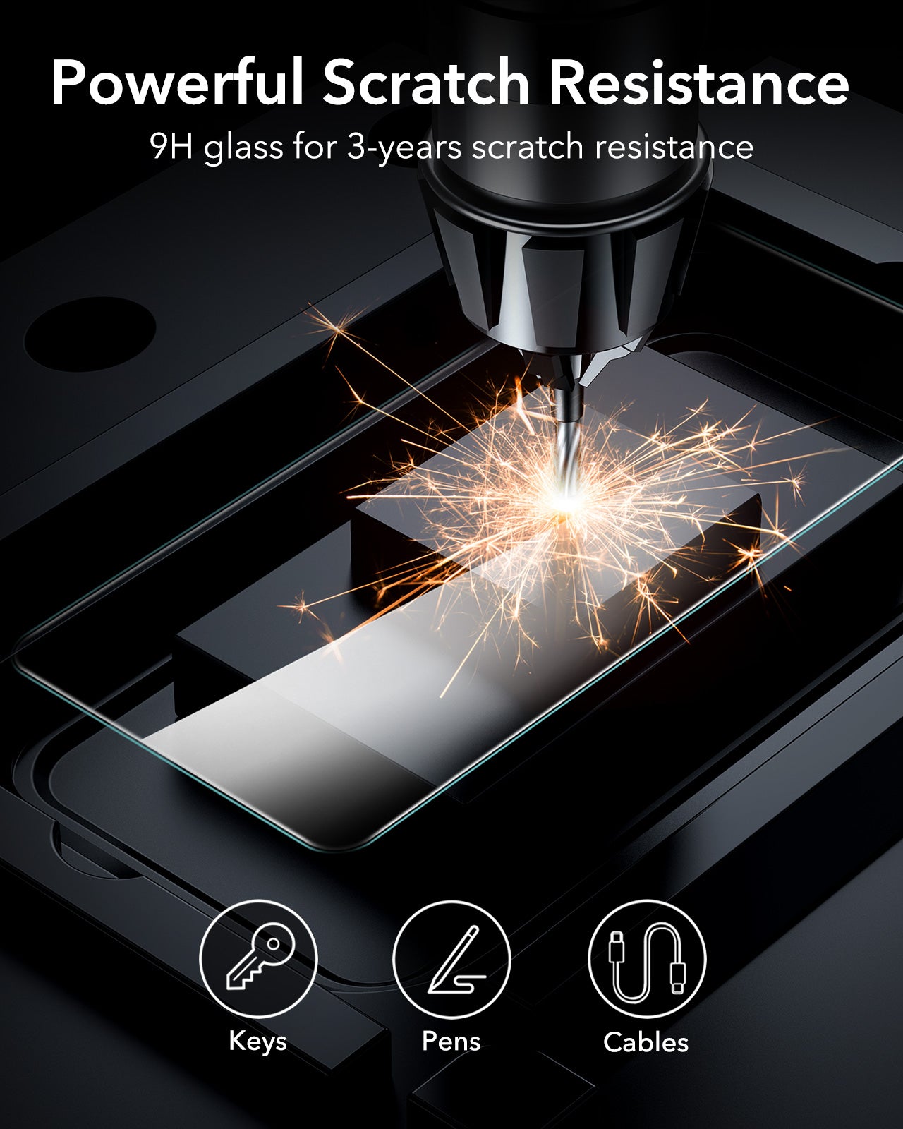 ESR Armorite Glass Screen Protector Compatible with Galaxy S25 Ultra-2 Pack