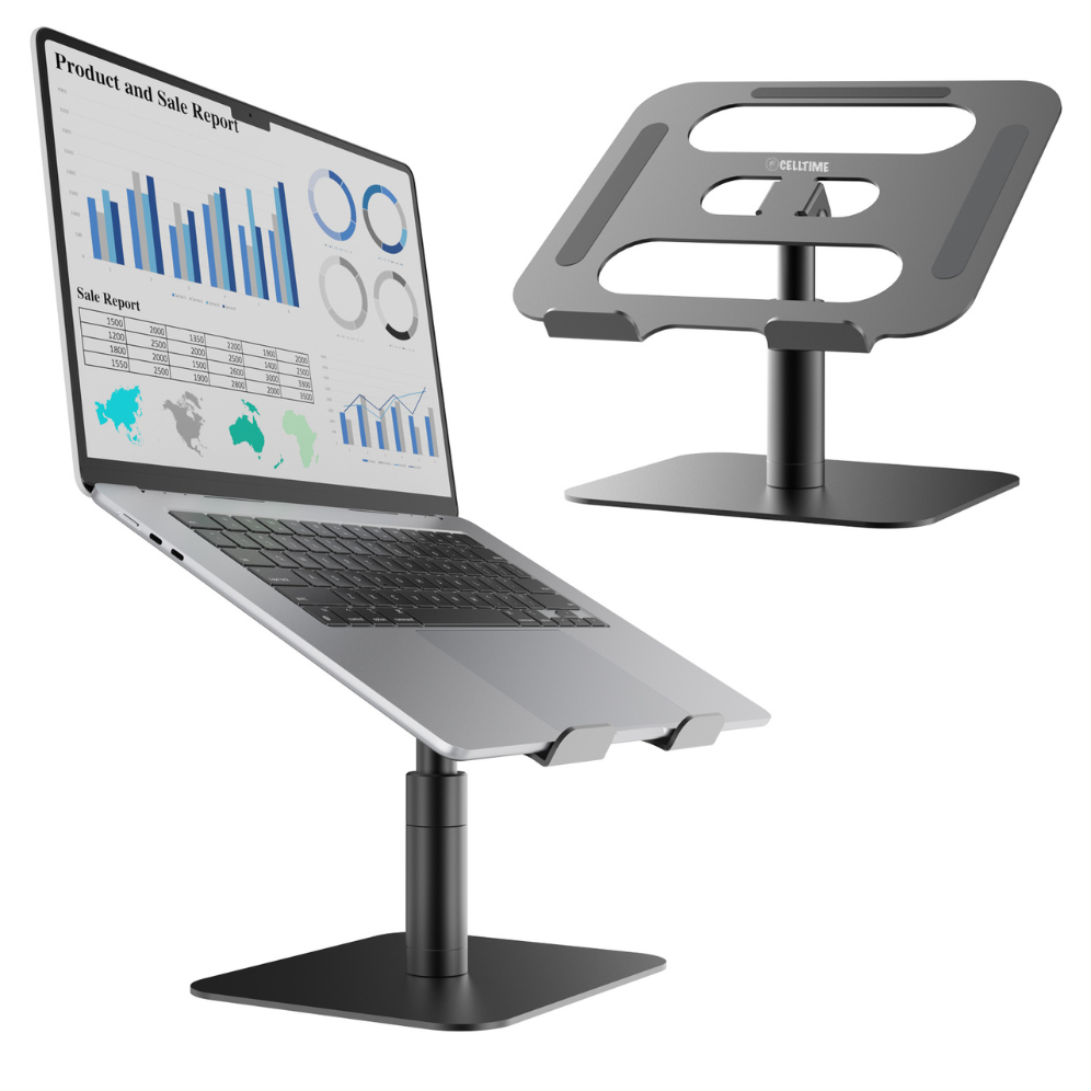 CellTime ErgoStand Ergonomic Height Angle Adjustable Laptop Stand / Tablet Stand
