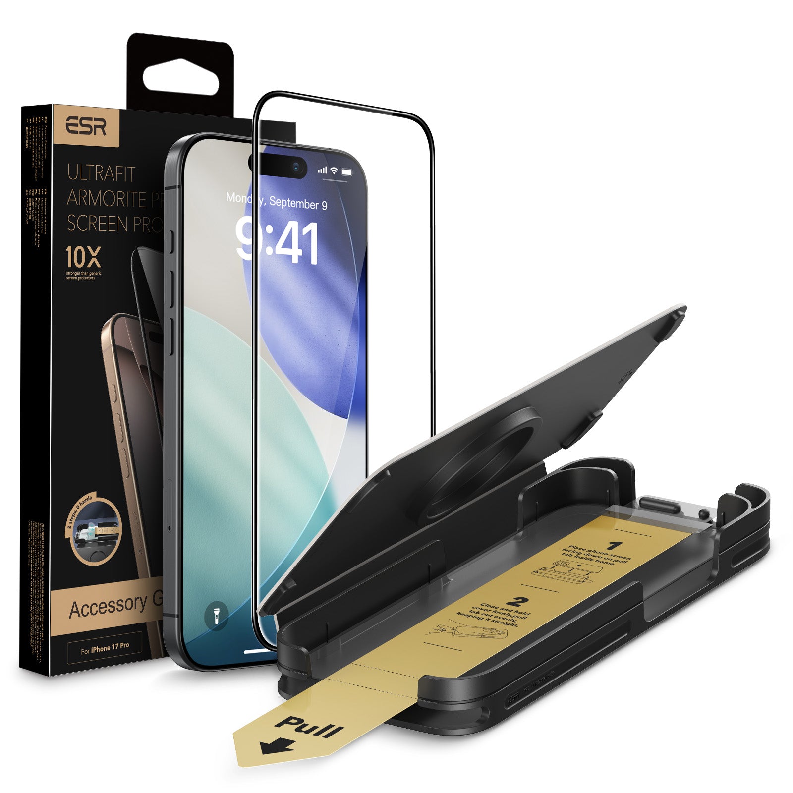 ESR Armorite Pro Glass Screen Protector Compatible with iPhone 17 Pro