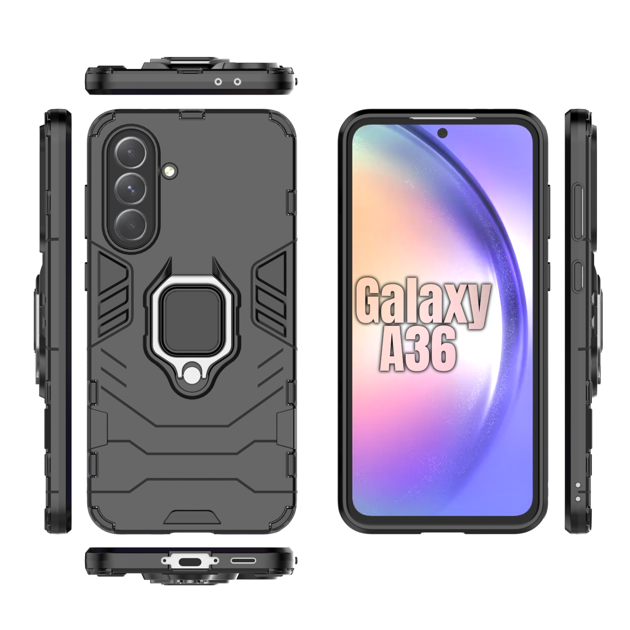 Black Panther Case for Galaxy A36 Shockproof Cover