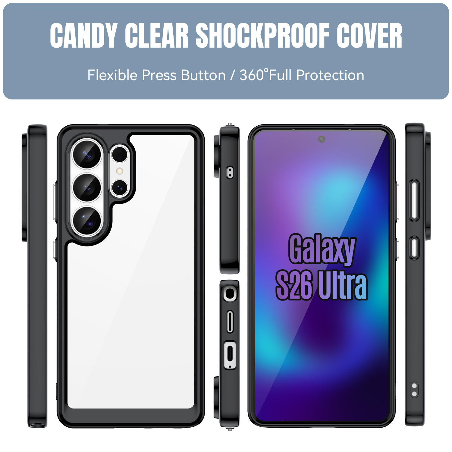 CellTime Case for Galaxy S26 Ultra Candy Clear Shockproof Cover