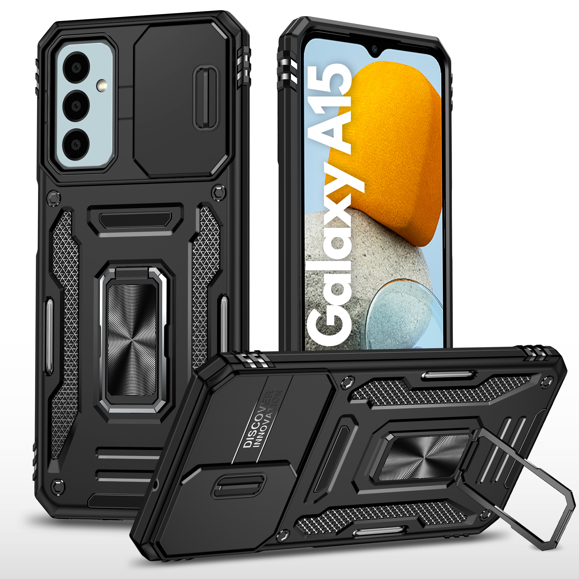 Kejiang Camshield Cover for Samsung Galaxy A15 Shockproof Case