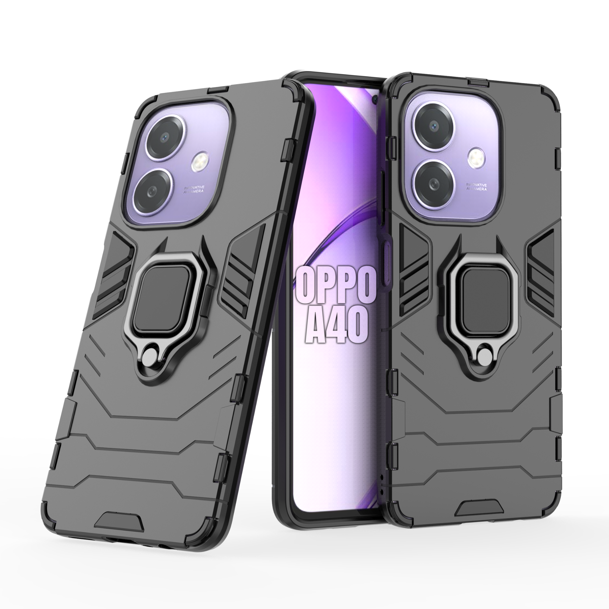 Black Panther Case for Oppo A40 Shockproof Cover