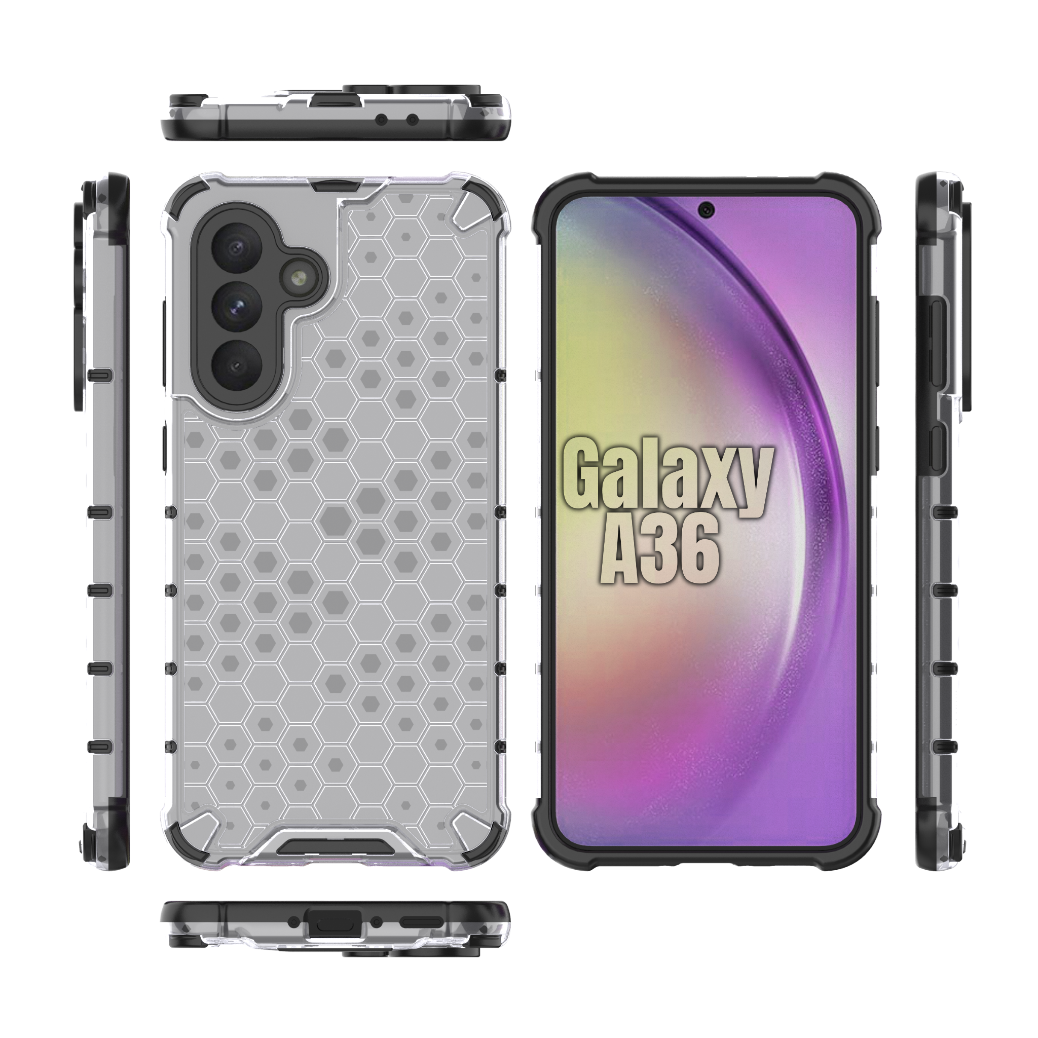 Honeycomb Case for Galaxy A36 Shockproof Cover