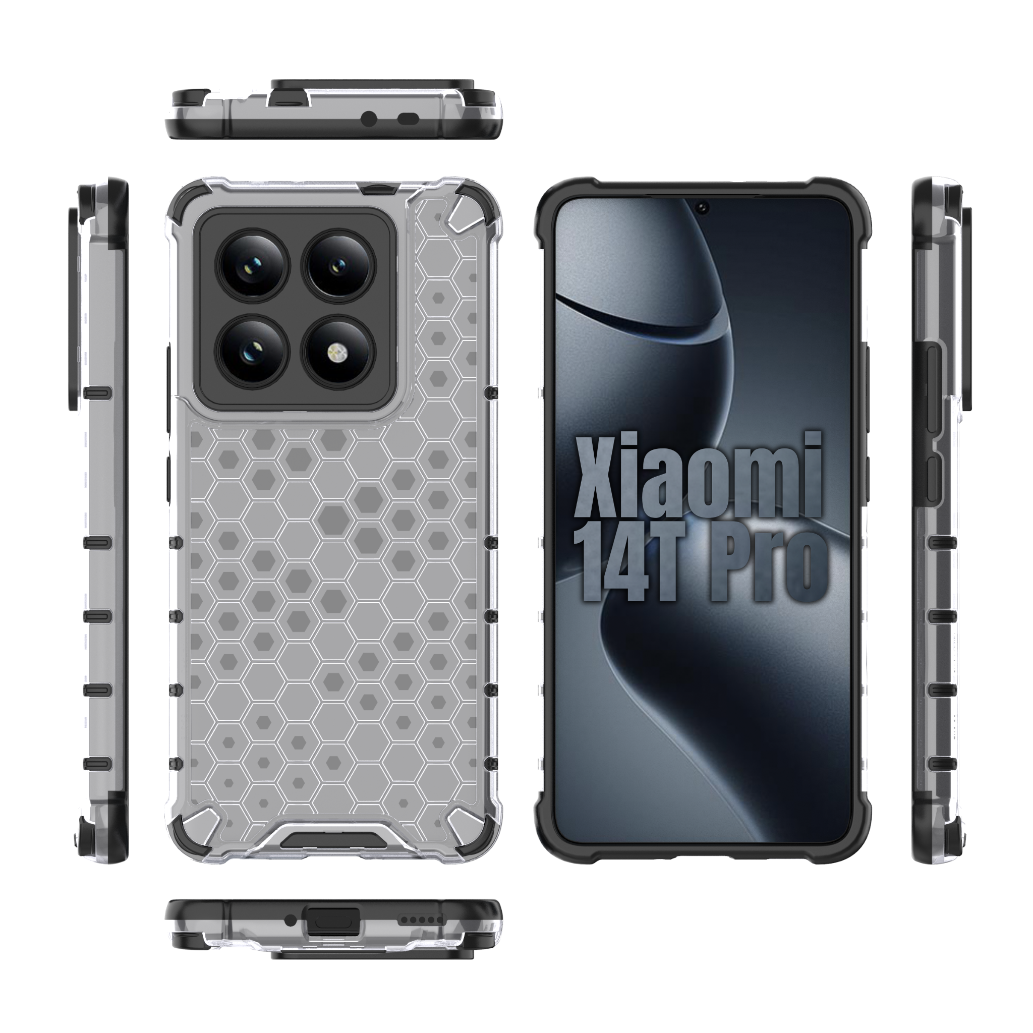 Honeycomb Case for Xiaomi 14T Pro Shockproof Cover