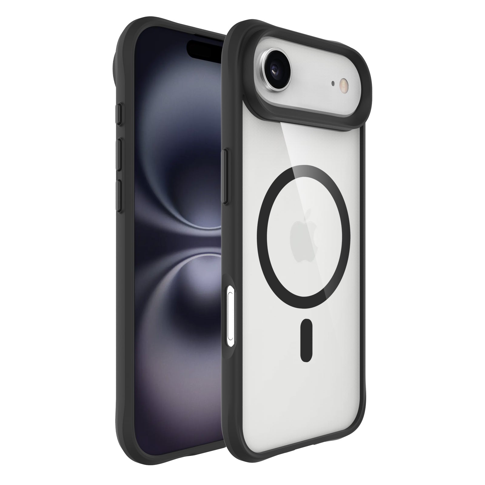 CellTime Case for iPhone 17 Air Combat Shockproof MagSafe Cover - Clear Black
