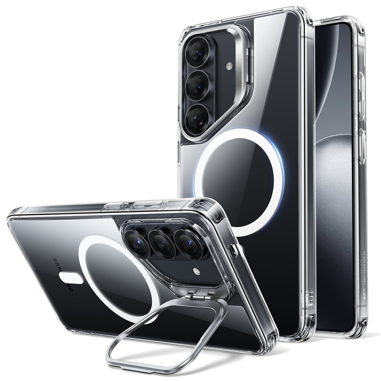 ESR Case with Stand Compatible with Galaxy S26/Plus Hybrid MagSafe Cover