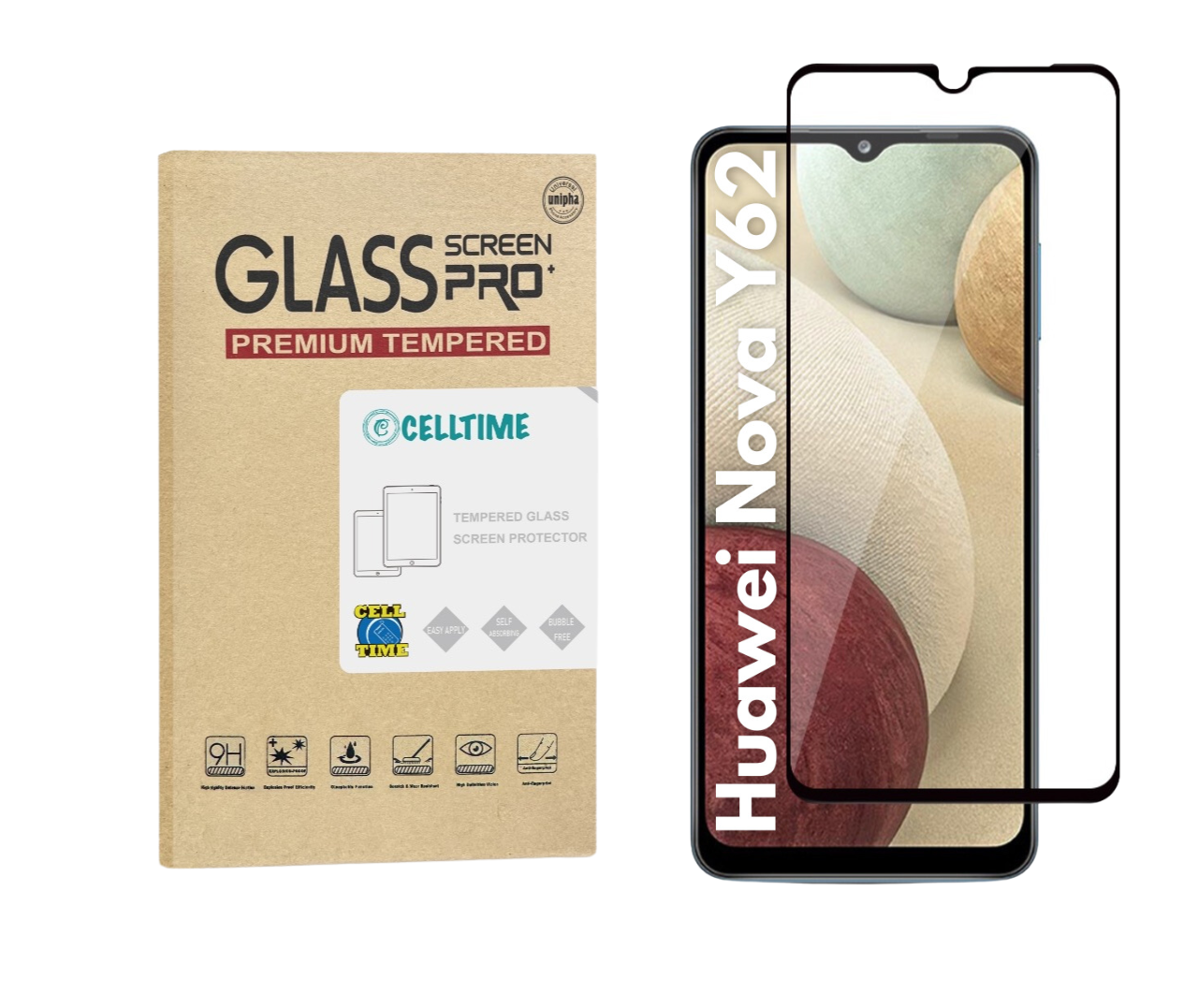 Huawei Nova Y62 Tempered Glass Screen Protector