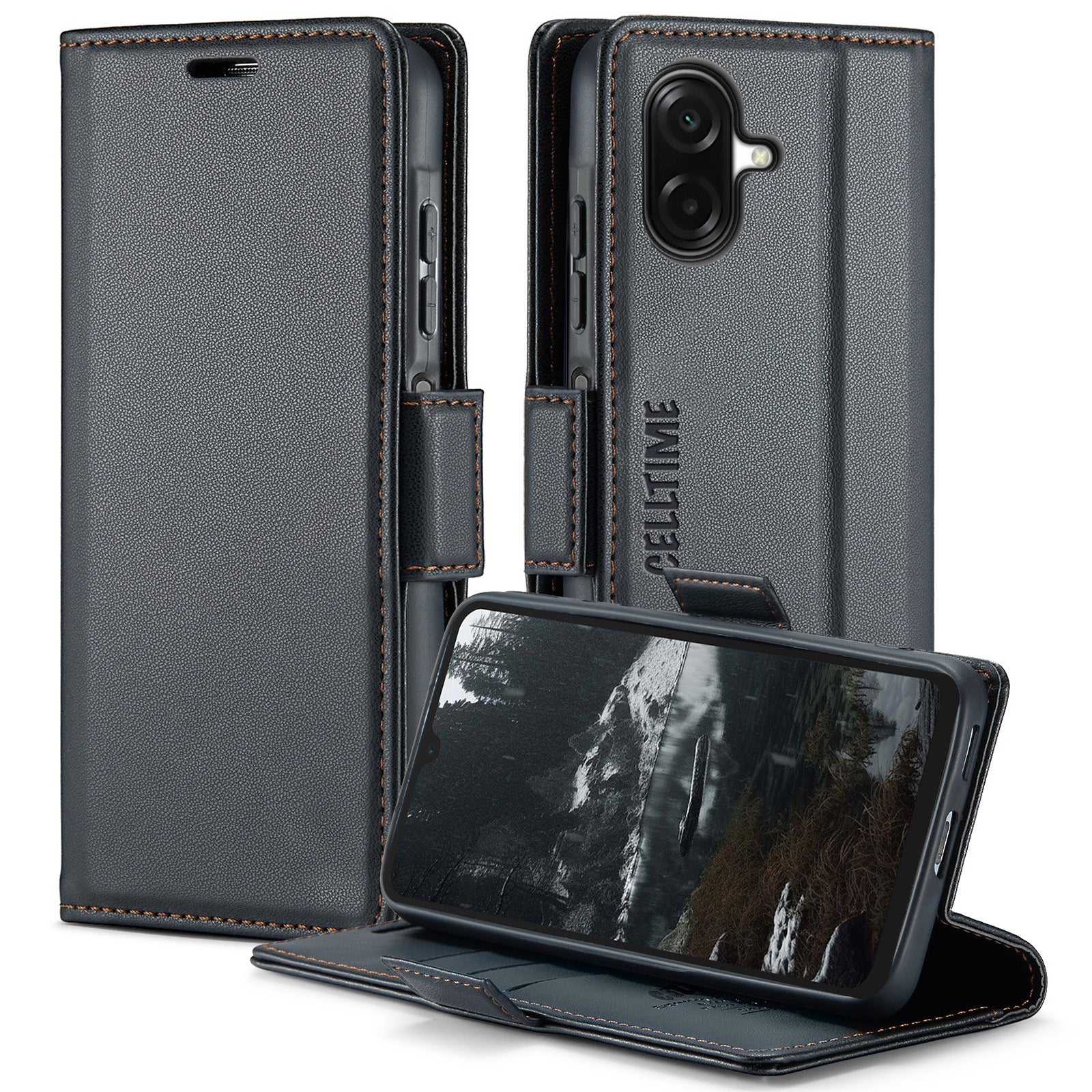 Retro Flip Case for Galaxy A07 Leather Wallet Cover