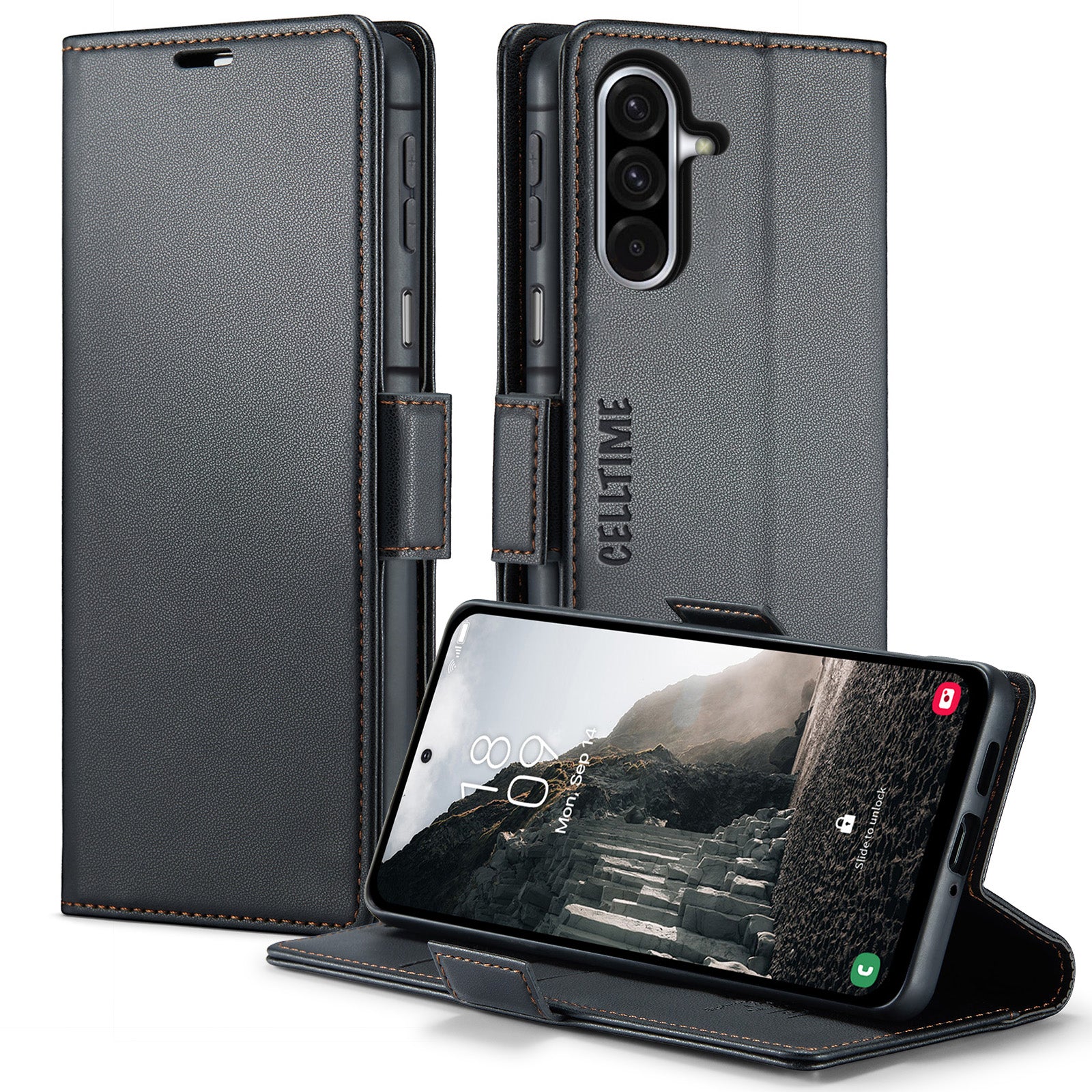 Retro Flip Case for Galaxy A17 Leather Wallet Cover
