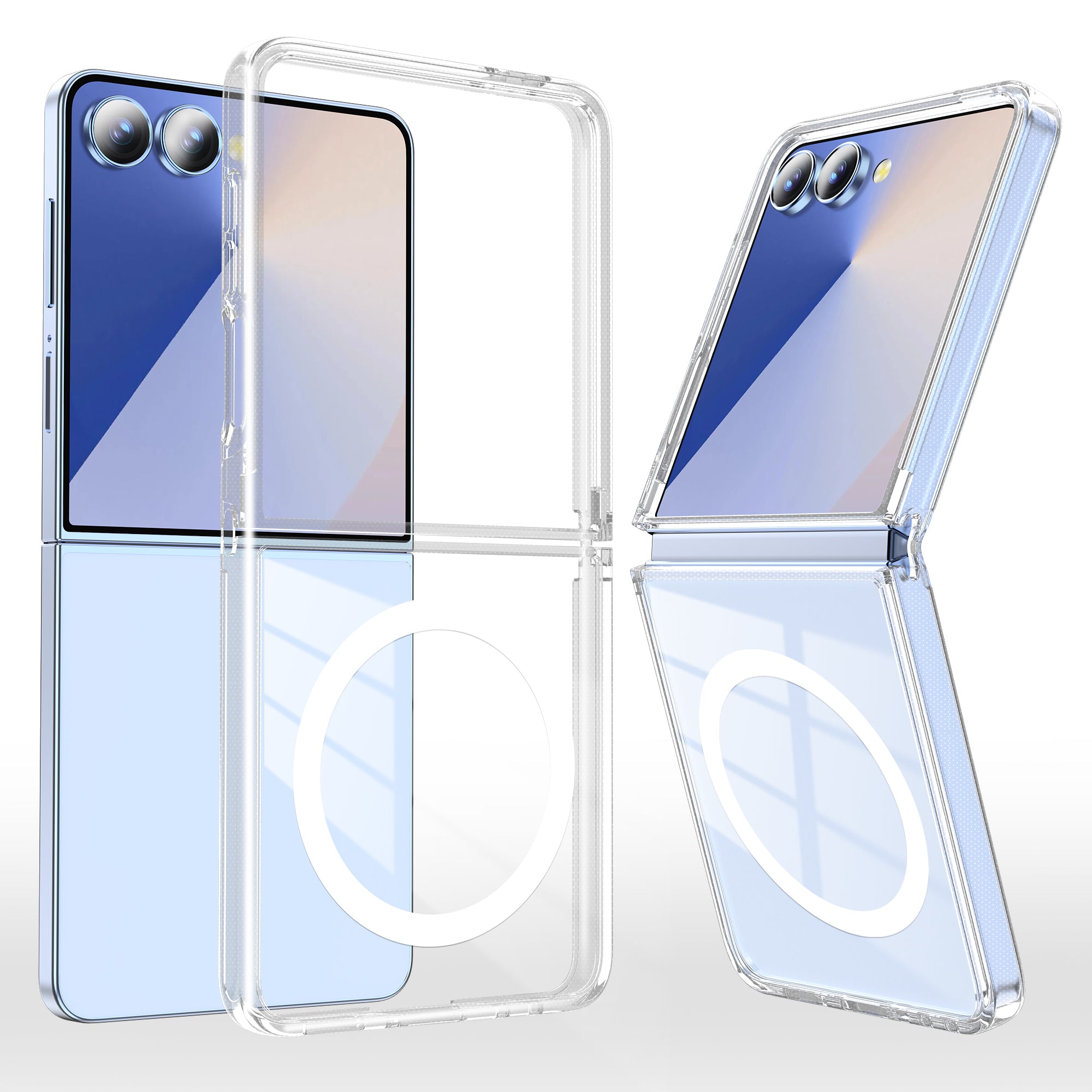 CellTime Case Compatible with Galaxy Z Flip 7 MagSafe Clear Cover