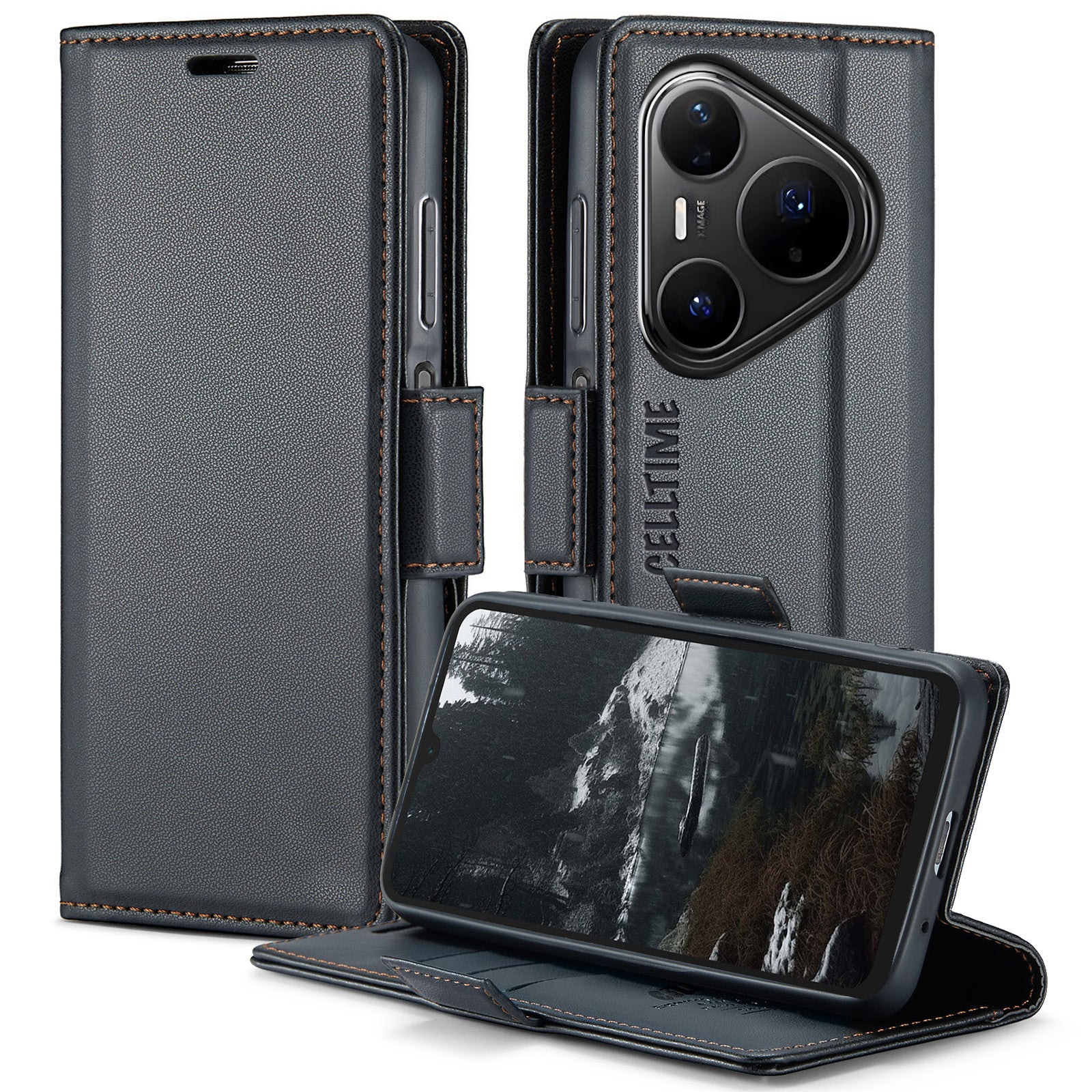 Retro Flip Case for Huawei Pura 80 Pro Leather Wallet Cover