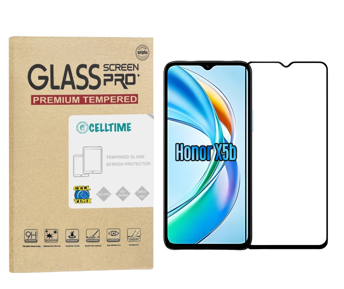CellTime Tempered Glass Screen Protector for Honor X5b - 1 Pack