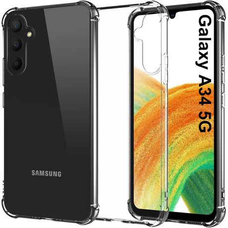 Galaxy A34 Clear Shock Resistant Armor Cover