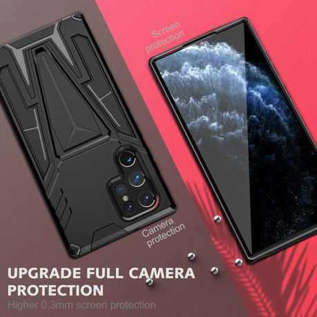 Galaxy S22 Ultra V-Armor Shockproof Kickstand Cover