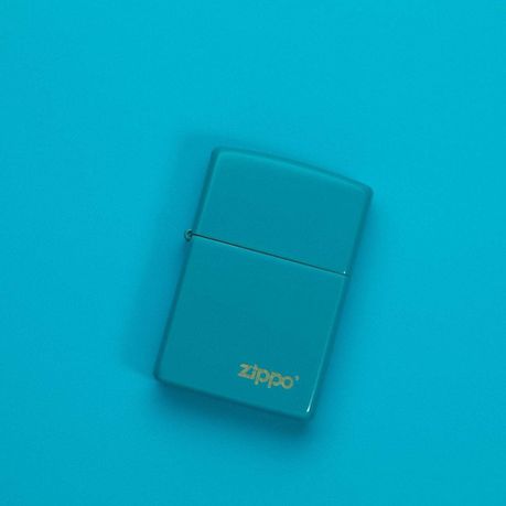 Zippo - Classic Flat Turquoise Zippo Logo