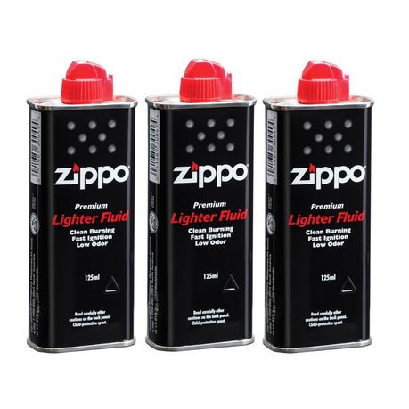 Zippo Premium Lighter Fluid 125ml x 3