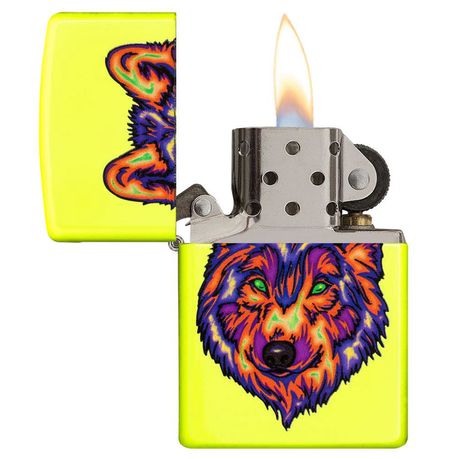 Zippo Lighter - 28887 Wolf Design