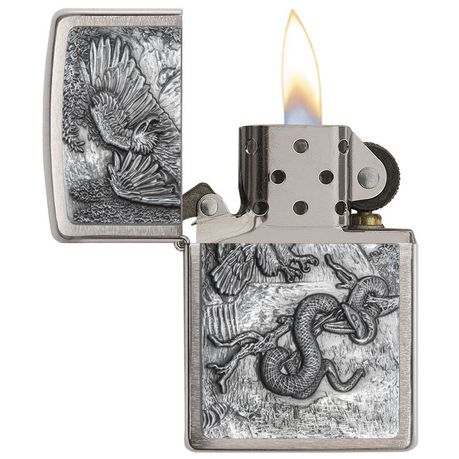 Zippo Lighter - Eagle vs Snake