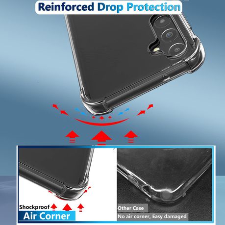 Galaxy A54 Clear Shock Resistant Armor Cover