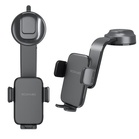 NEOHUBS PULSE Adjustable Dashboard/Windshield Car Phone Holder Mount Stand