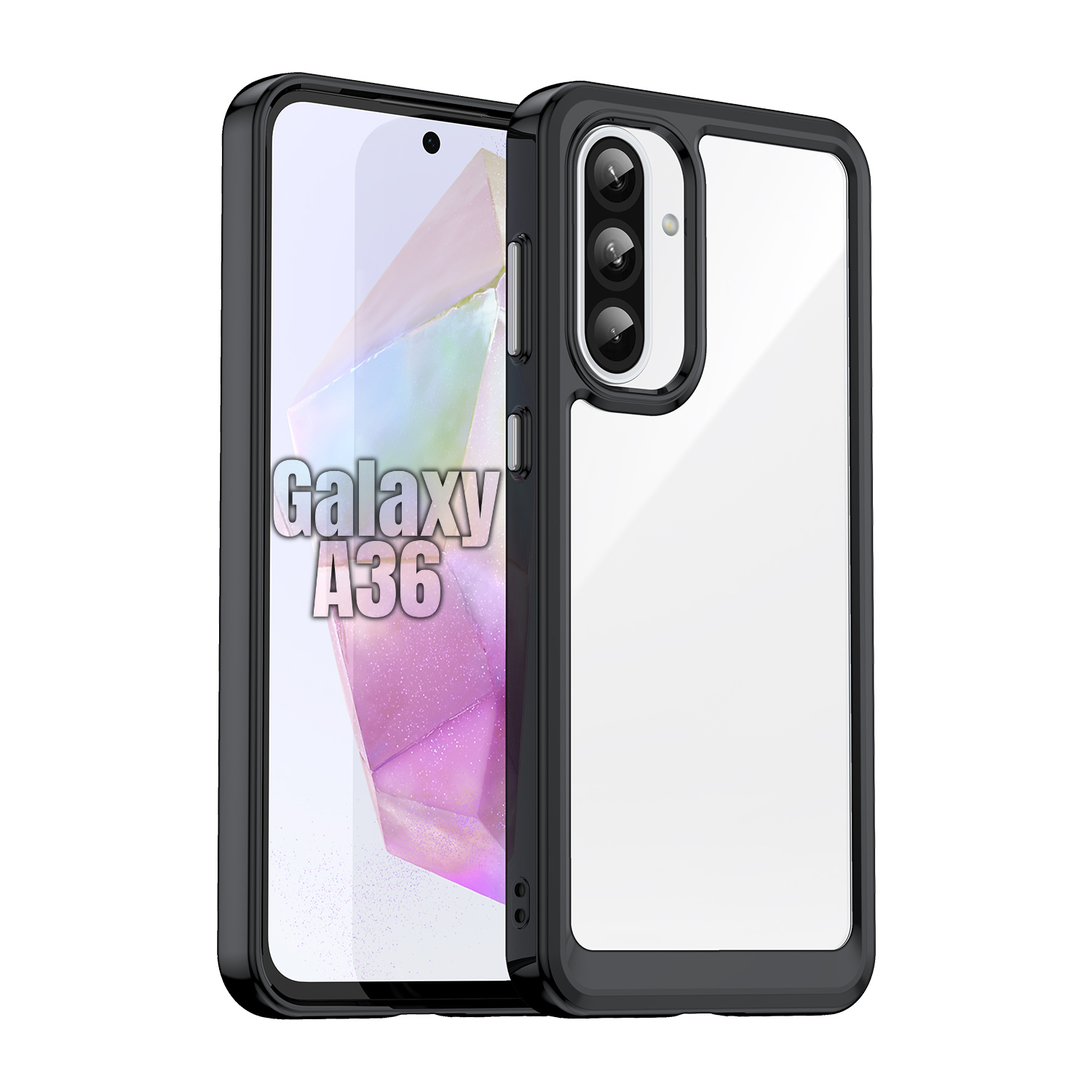 Candy Clear Case for Galaxy A36 Shockproof Cover