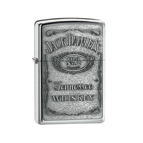 Zippo Lighter Jack Daniels Label Pewter