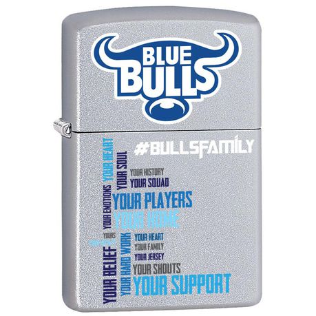 Zippo Lighter - Blue Bulls Family Logo