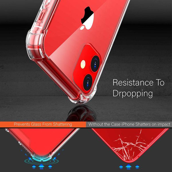 iPhone 11 Pro Max Clear Shock Resistant Armor Cover